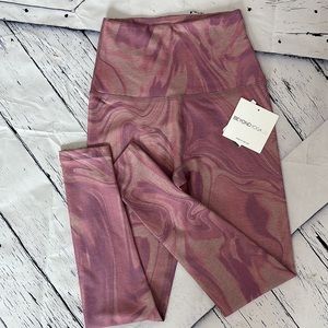 NWT BUTTER SOFT BEYOND YOGA HIGH WAIST LOUNGEWEAR LEGGINGS PINK PURPLE PANTS XS